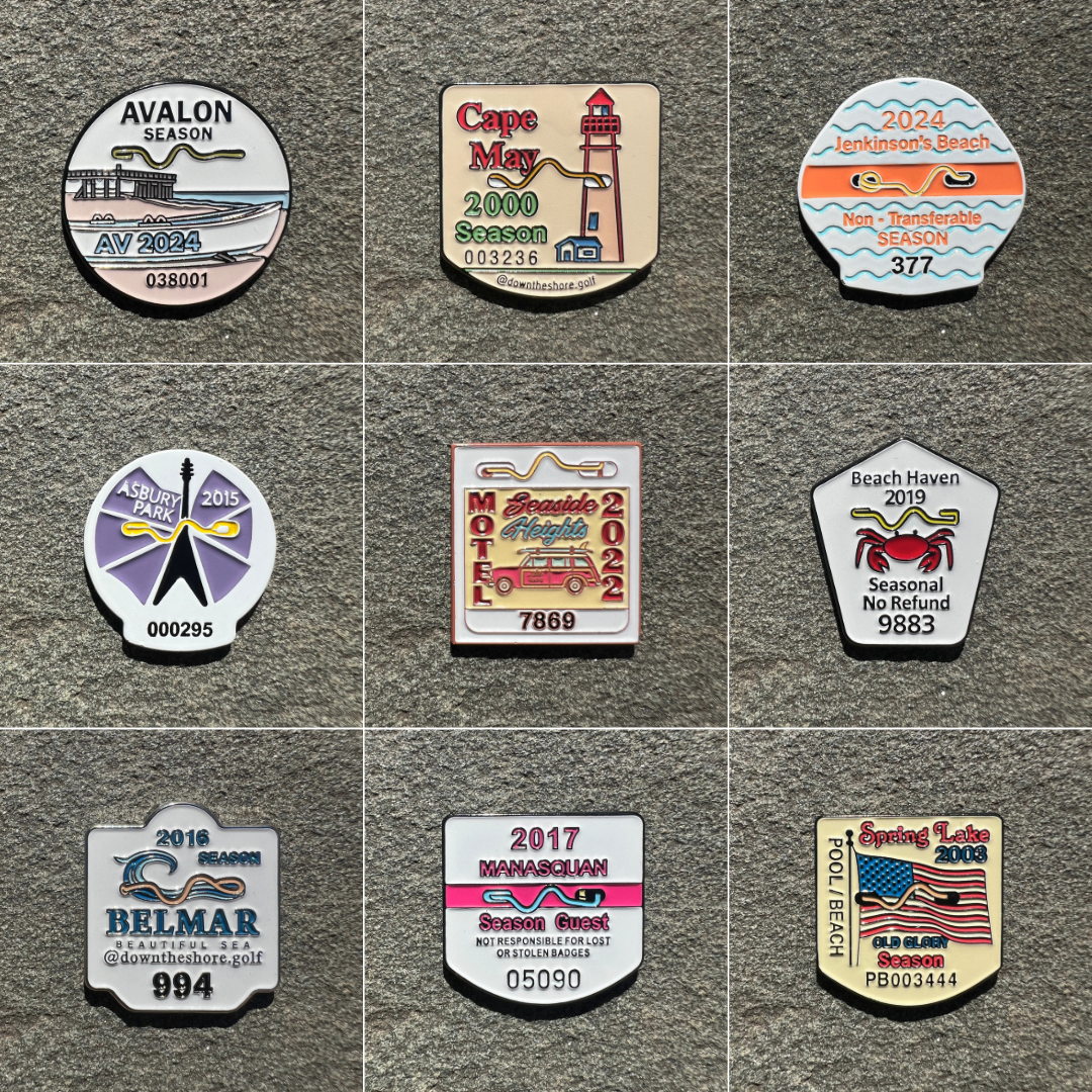 Beach Badge Ball Markers