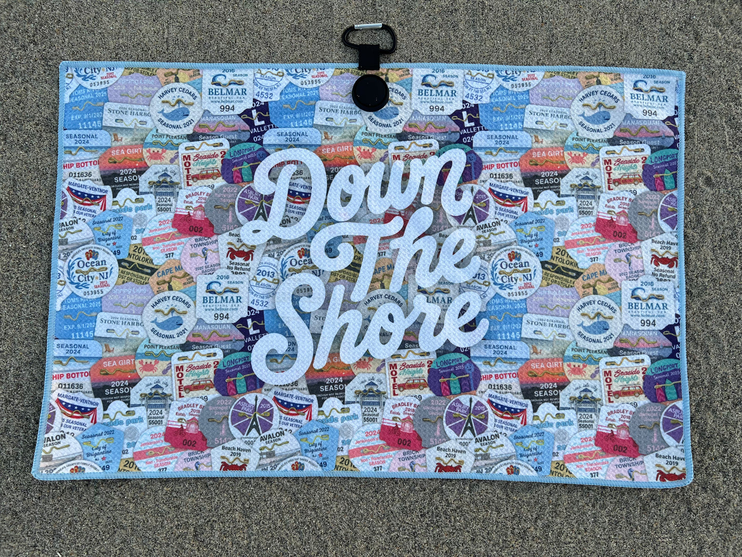 Beach Badge Golf Magnetic Towel