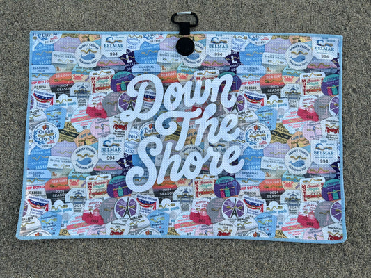 Beach Badge Golf Magnetic Towel
