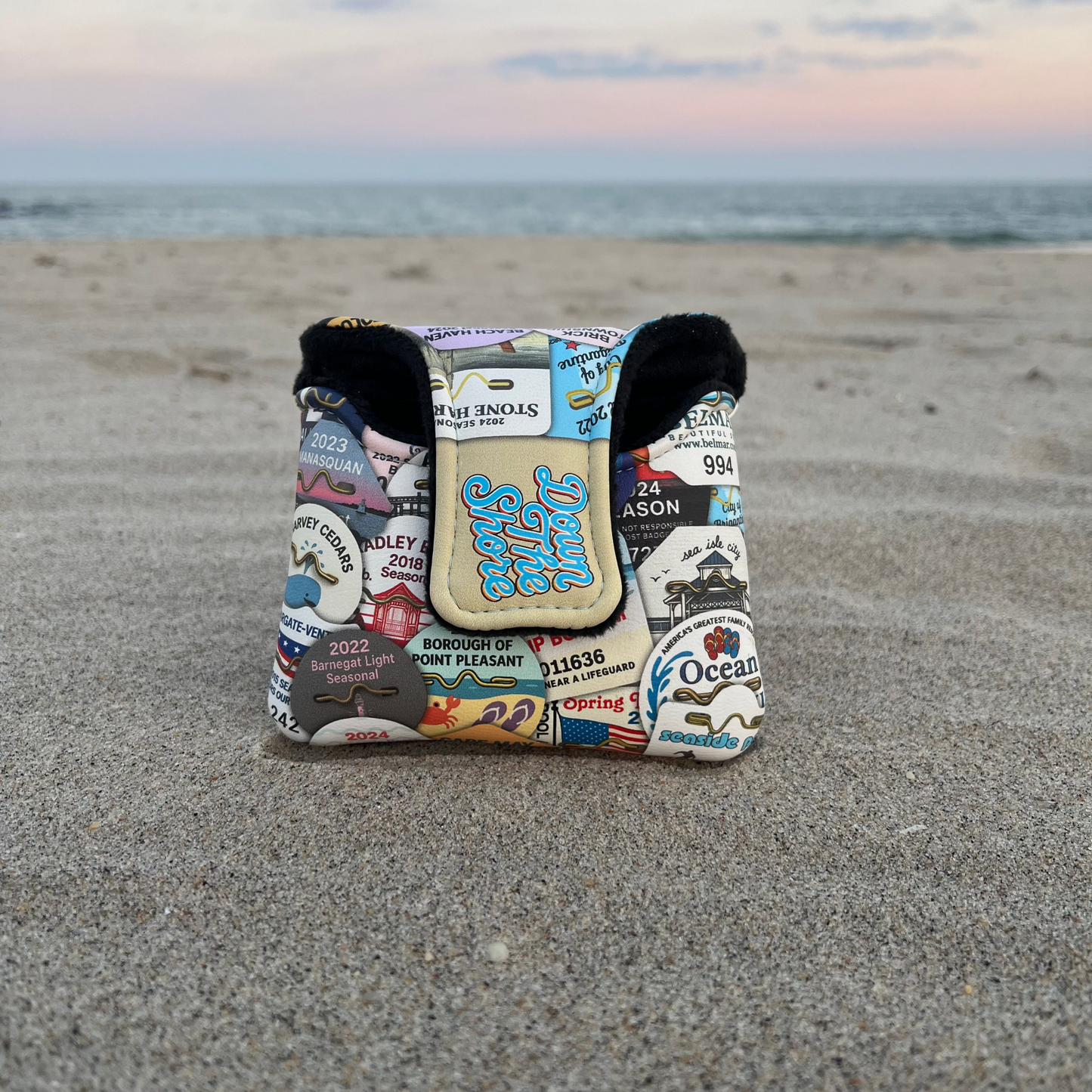 Beach Badge Putter Cover (Mallet)