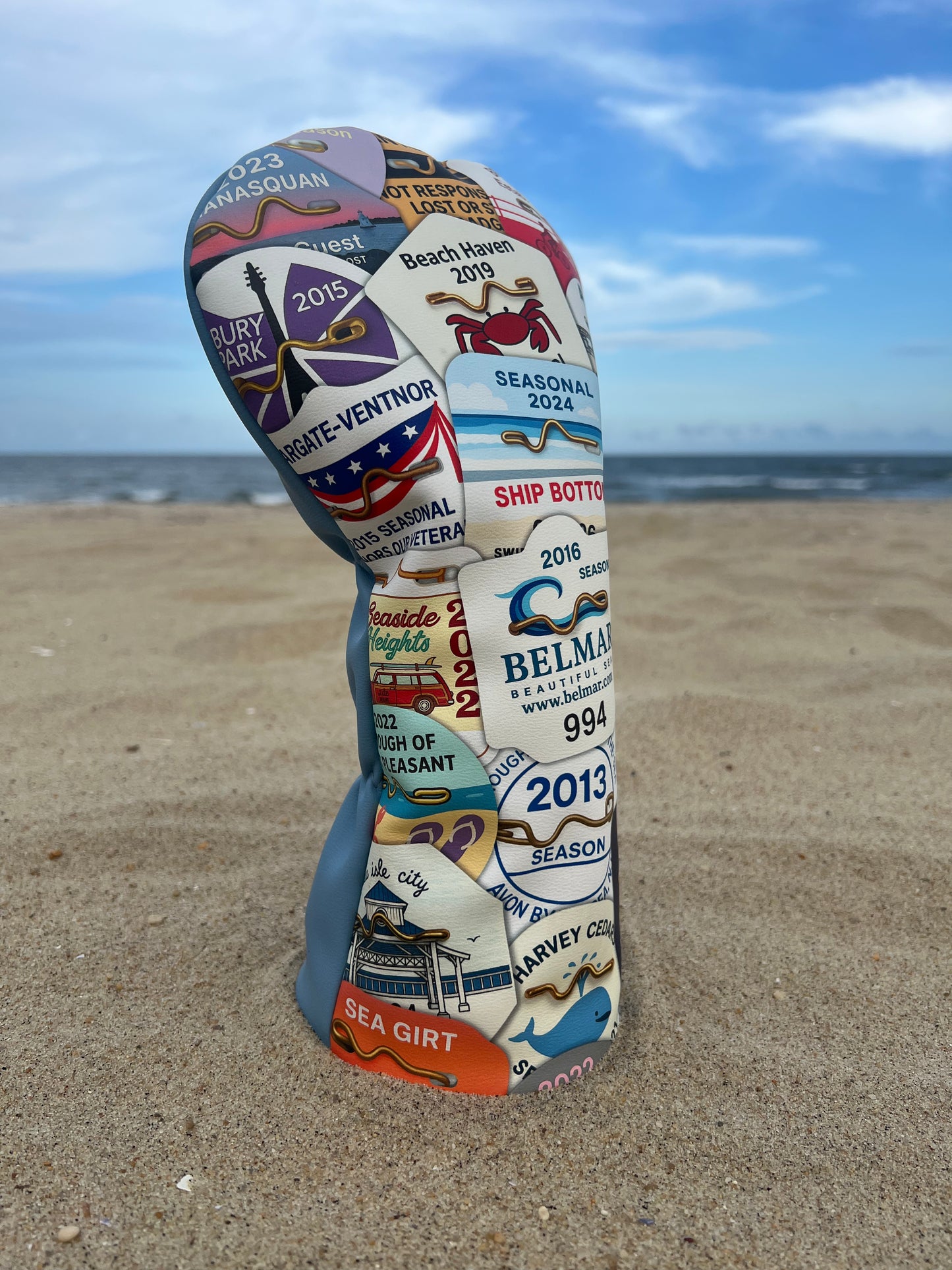 Beach Badge Driver Cover