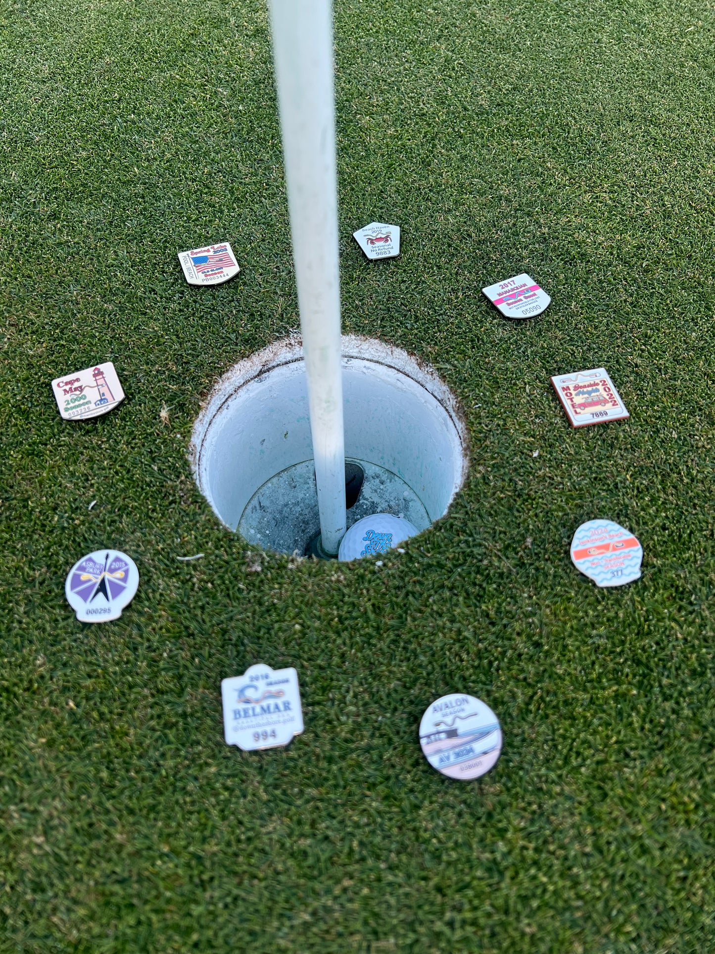 Beach Badge Ball Markers